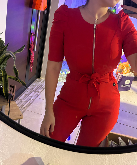 Paulina (Jumpsuit zipper plateado)